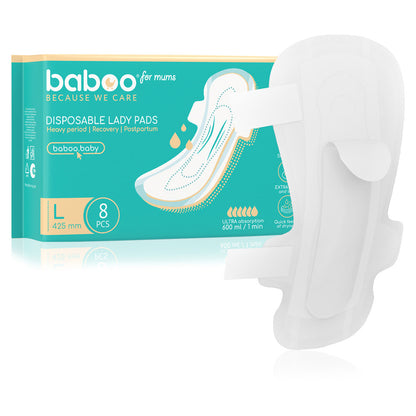 Baboo Postpartum Disposable Maternity Pads (10pc)