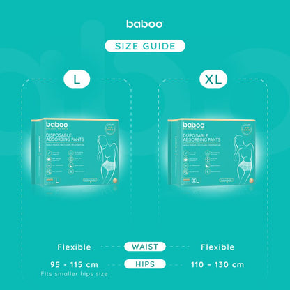 Baboo Disposable Postpartum Absorbant Pads Large (5pcs)
