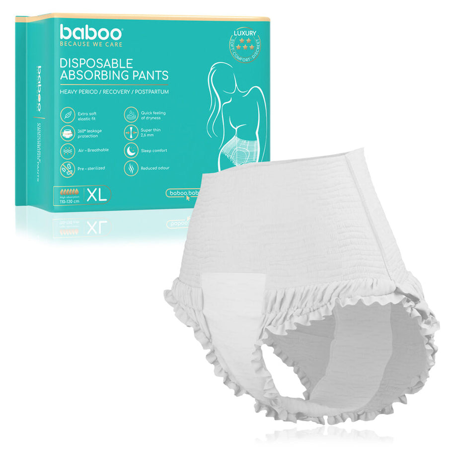 Baboo Disposable Postpartum Absorbant Pads (5pcs)