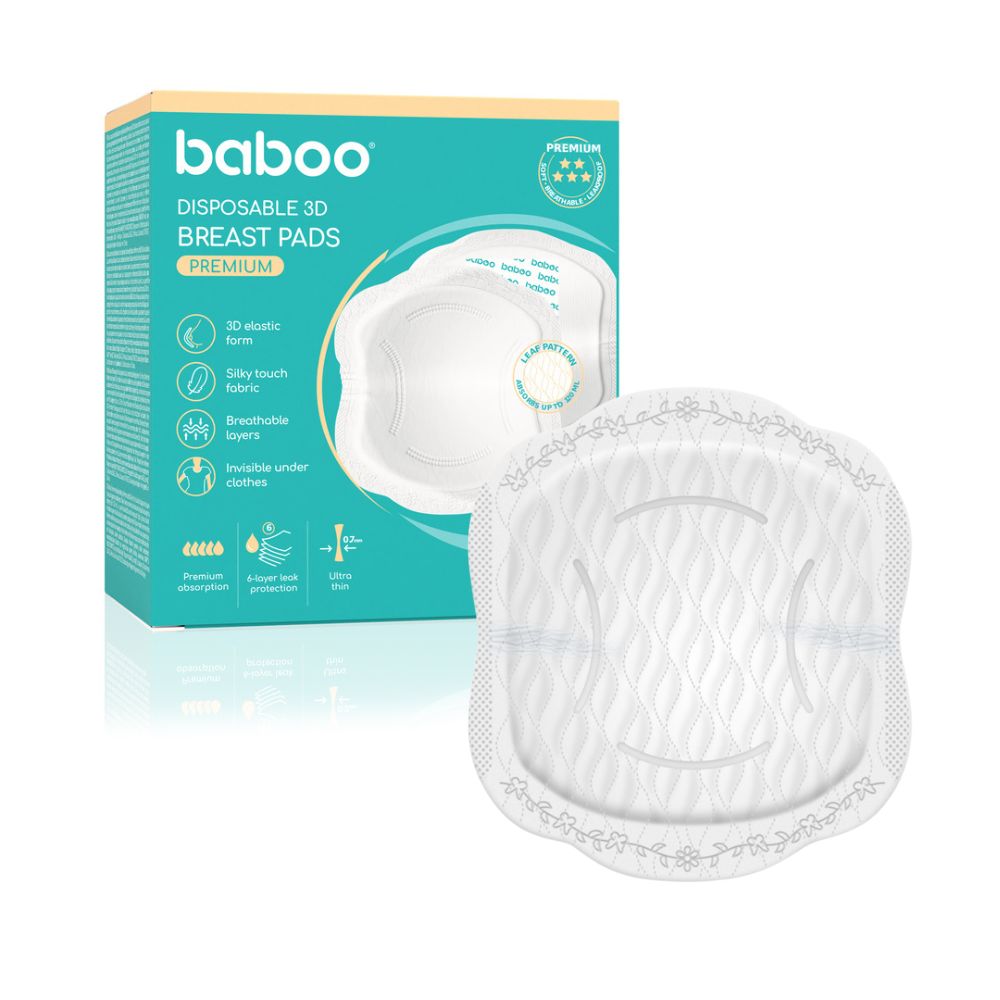 Baboo 40pcs Ultra-Slim Disposable Nursing Breast Pads Premium