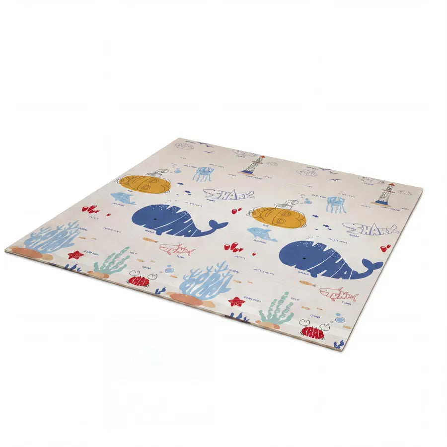 Snuggle Baby Reversible Folding Playmat Shark