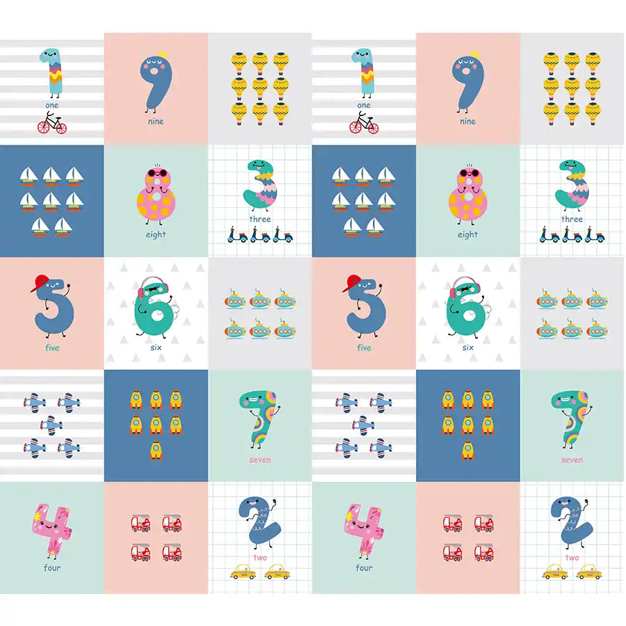 Galaxy - Baby Reversible Playmats - Numbers (1.5cm thick)