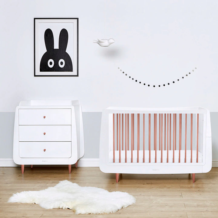 SnuzKot Skandi Cot Bed (Rose Gold)