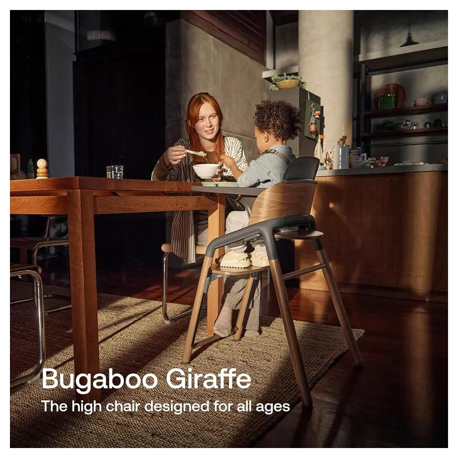 Bugaboo Giraffe High Chair Base (Neutral Wood / White)