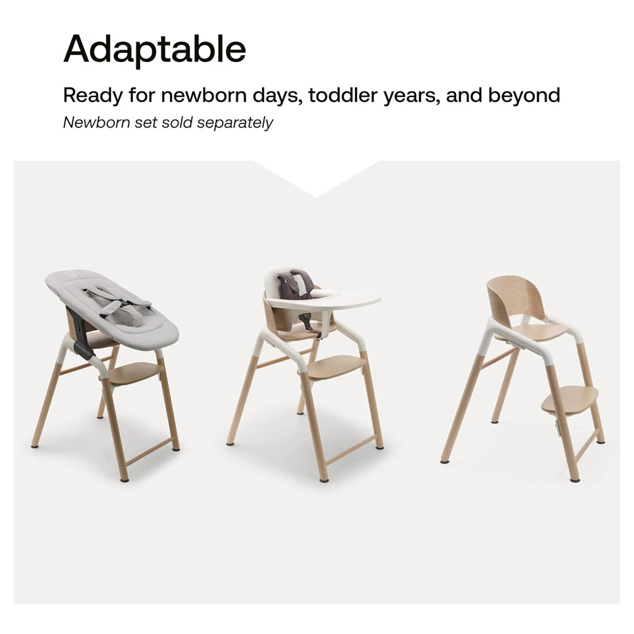 Bugaboo Giraffe High Chair Base (Neutral Wood / White)
