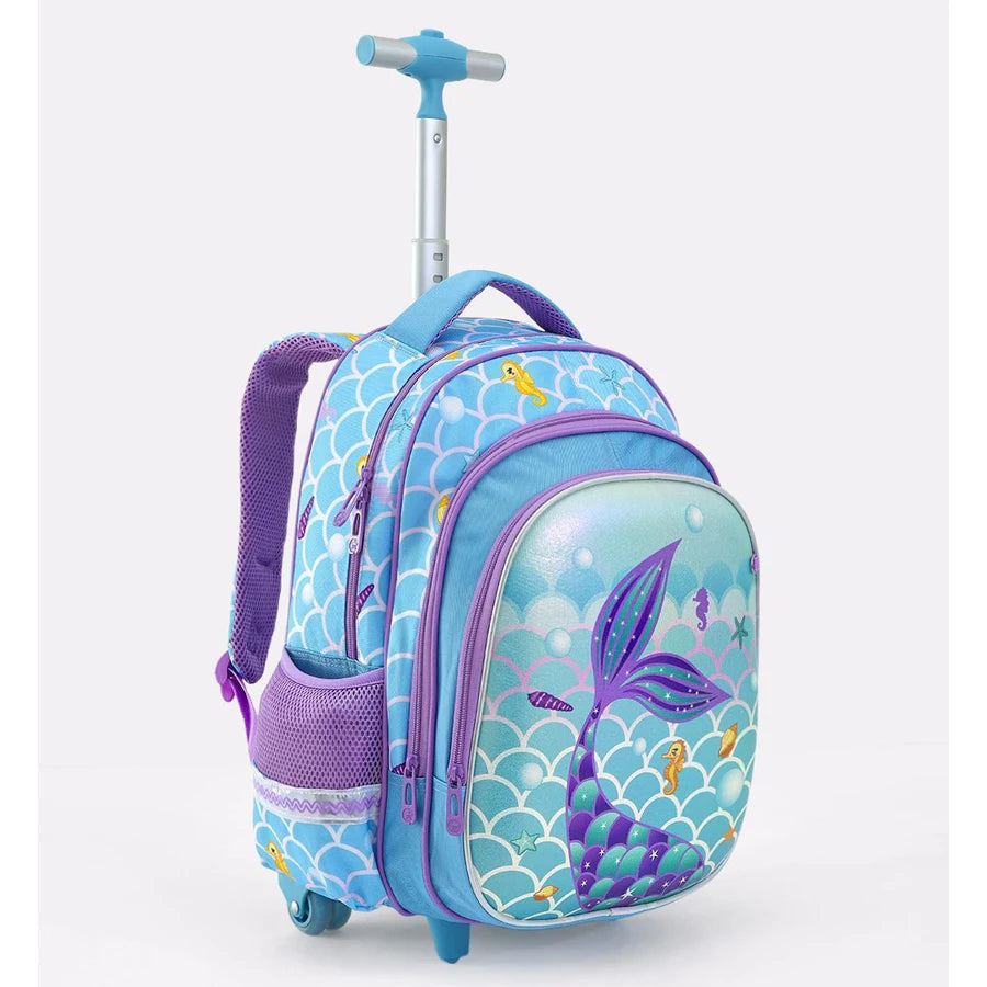 Fab N Funky Fish Theme Backpack with Lunch Bag and Pencil Pouch 3pcs 17”(Blue-Purple) Fab N Funky Fish Theme Backpack with Lunch Bag and Pencil Pouch 3pcs 17”(Blue-Purple)