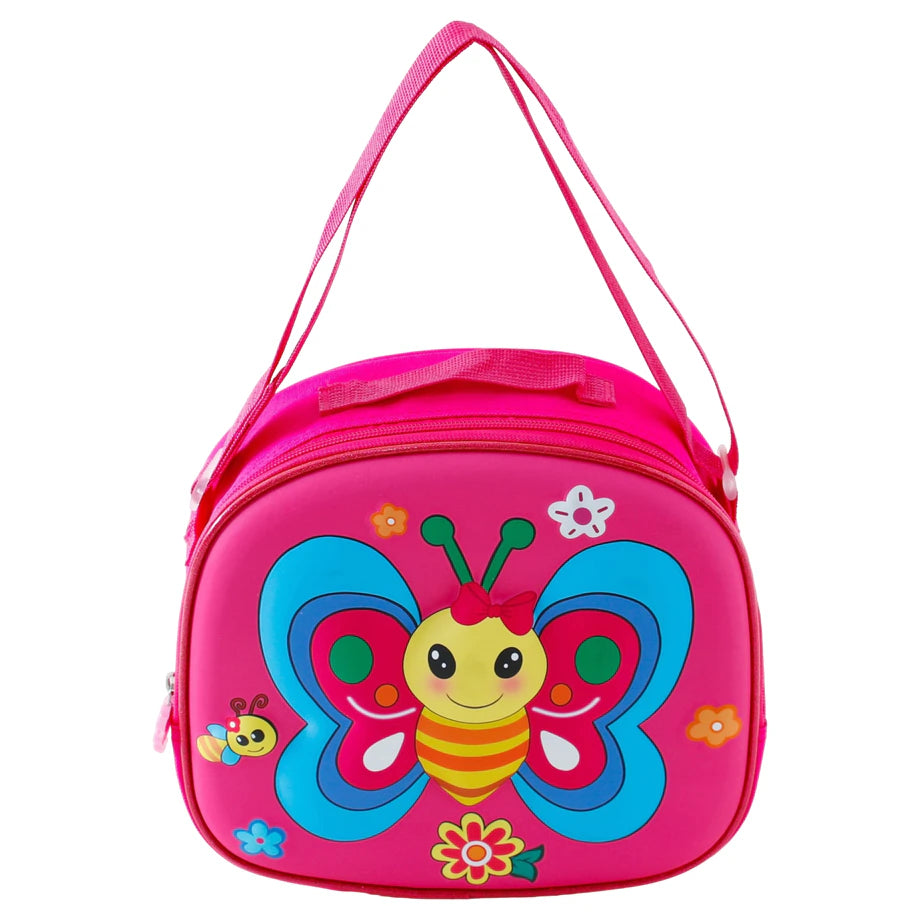 حقيبة غداء بتصميم فراشة من فاب إن فانكي (وردي)