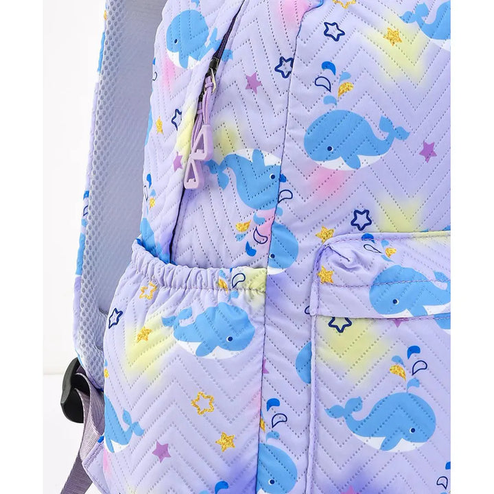Fab N Funky All Over Shark Printed Backpack Lunch Bag and Pencil Case Set 17”(Grey)