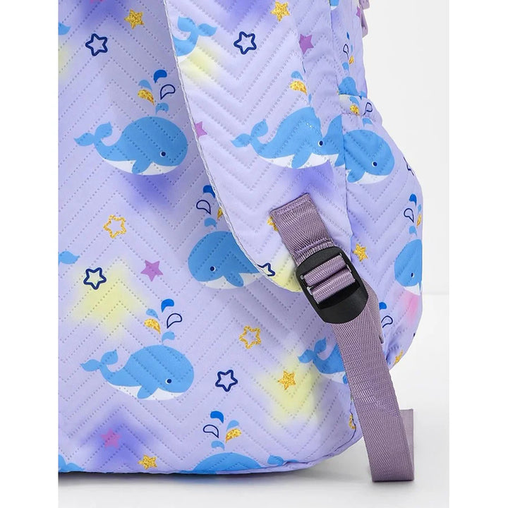 Fab N Funky All Over Shark Printed Backpack Lunch Bag and Pencil Case Set 17”(Grey)