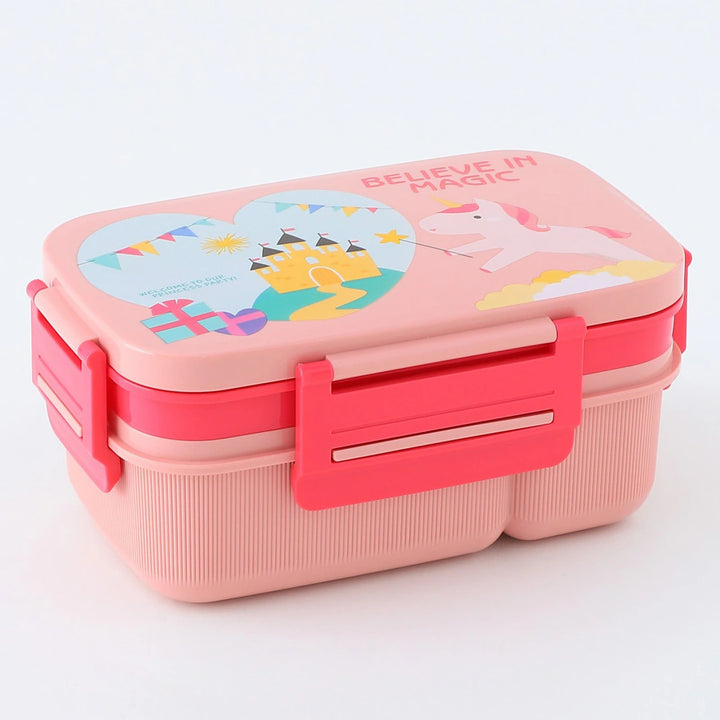 Fab N Funky Unicorn Themed Lunch Box (Pink)