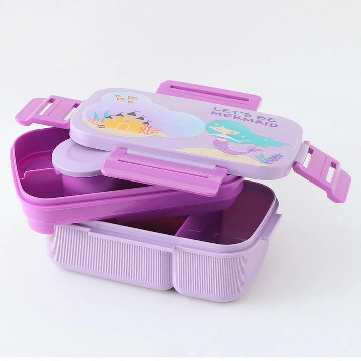 Fab N Funky Mermaid Themed Lunch Box (Purple)