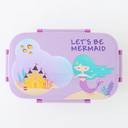 Fab N Funky Mermaid Themed Lunch Box (Purple)