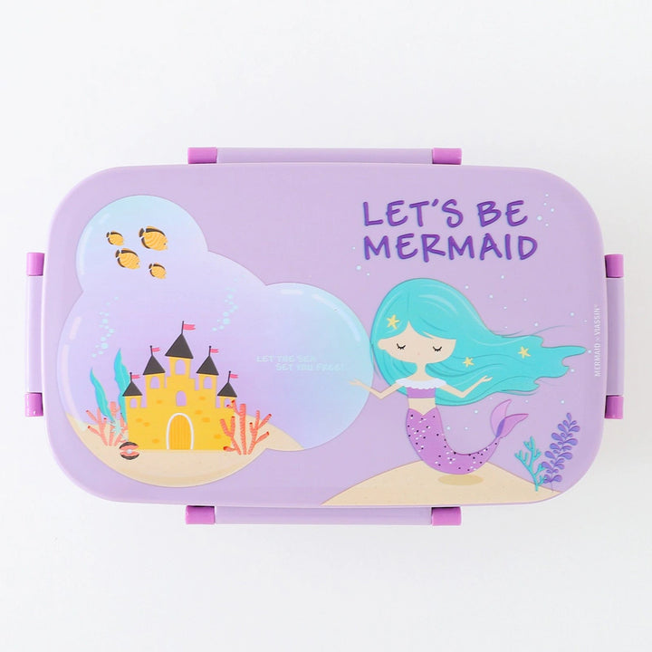 Fab N Funky Mermaid Themed Lunch Box (Purple)