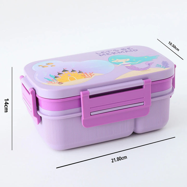Fab N Funky Mermaid Themed Lunch Box (Purple)