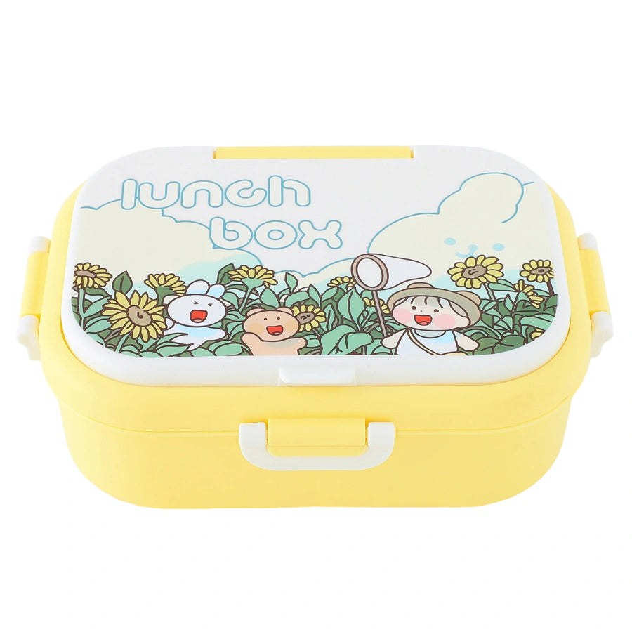 صندوق غداء فاب ان فانكي بطابع كرتوني (أصفر)
