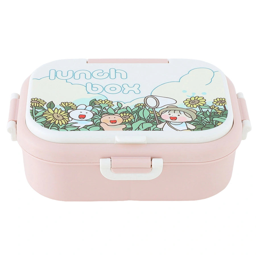 صندوق غداء فاب إن فانكي بطابع كرتوني (وردي)