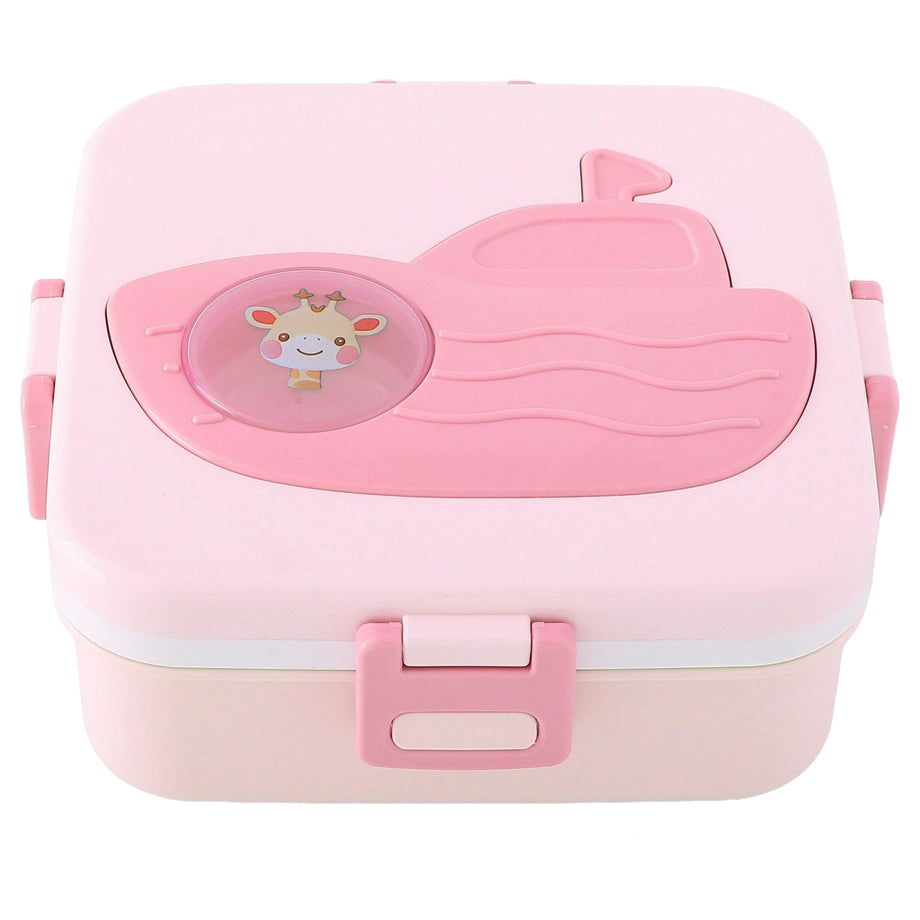 صندوق غداء فاب إن فانكي بتصميم زرافة (وردي)