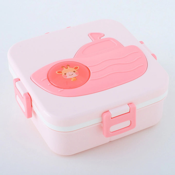 Fab N Funky Giraffe Themed Lunchbox (Pink)