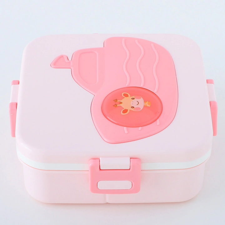Fab N Funky Giraffe Themed Lunchbox (Pink)