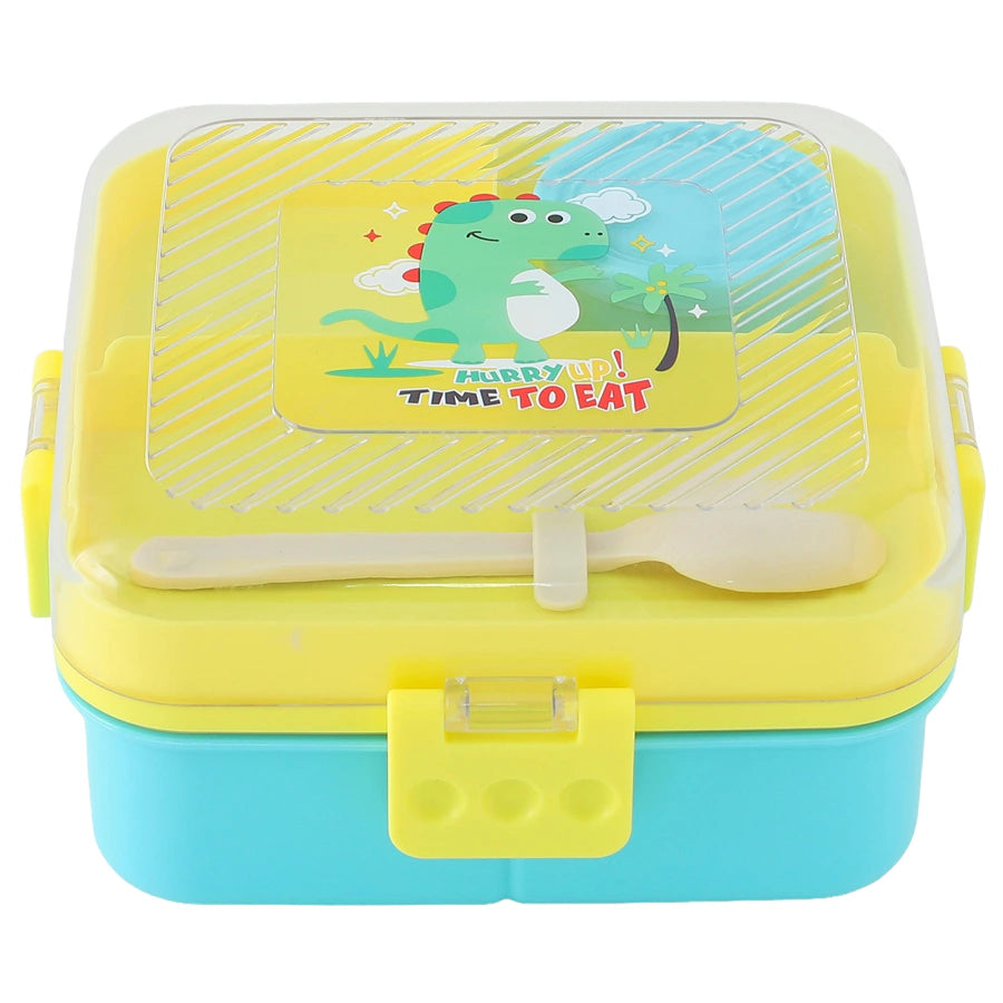 صندوق غداء فاب إن فانكي ديناصور (أصفر-أزرق)