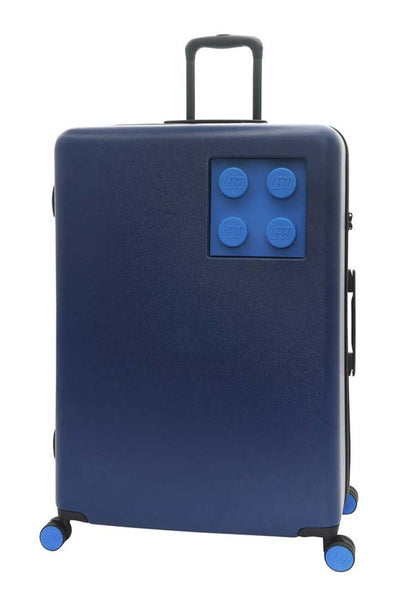 LEGO Brick 2x2 20-Inch Trolley Suitcase - Dark/Bright Blue