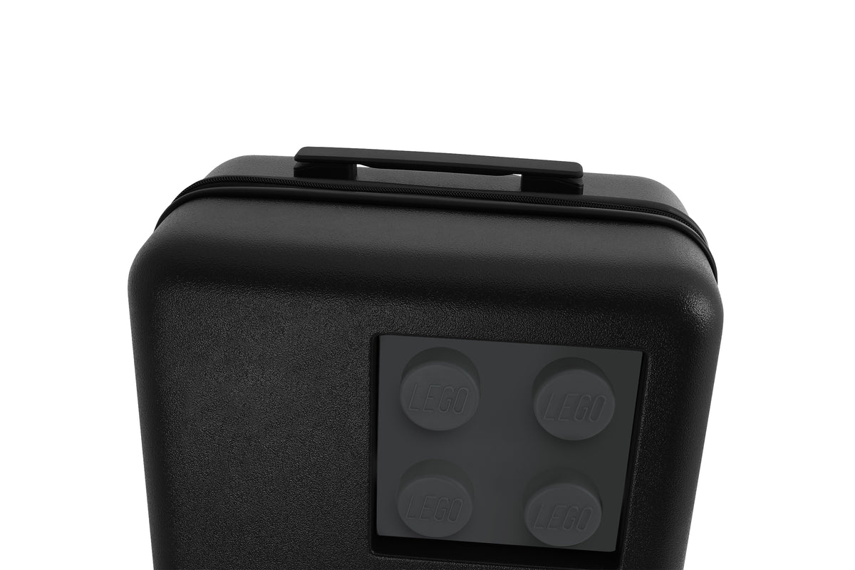 LEGO Brick 2x2 20-Inch Trolley Suitcase - Black/Stone Grey