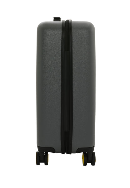 LEGO Brick 2x2 20-Inch Trolley Suitcase - Stone Grey/Bright Yellow