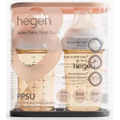 Hegen PCTO 240ml/8oz Feeding Bottle PPSU (Pack of 2)