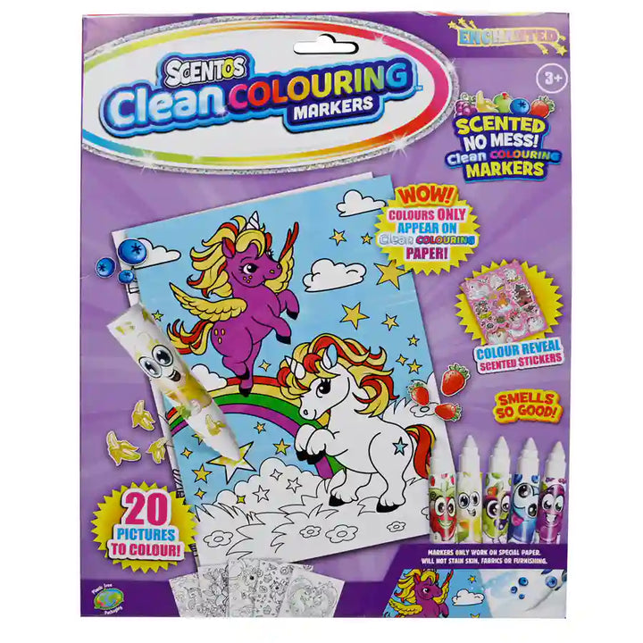 Scentos Clean Colouring Markers - Enchanted
