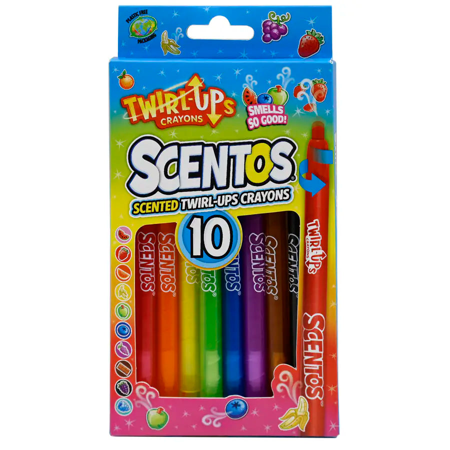 أقلام تلوين قابلة للالتواء من Scentos (عبوة من 10 قطع) أقلام تلوين قابلة للالتواء من Scentos (عبوة من 10 قطع)