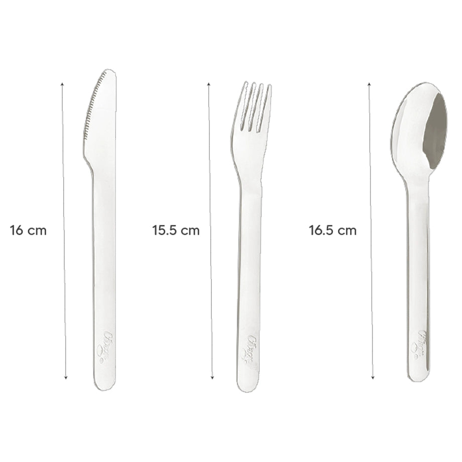 Citron SS Cutlery with Pouch (Blush Pink)