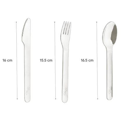 Citron SS Cutlery with Pouch (Blush Pink)