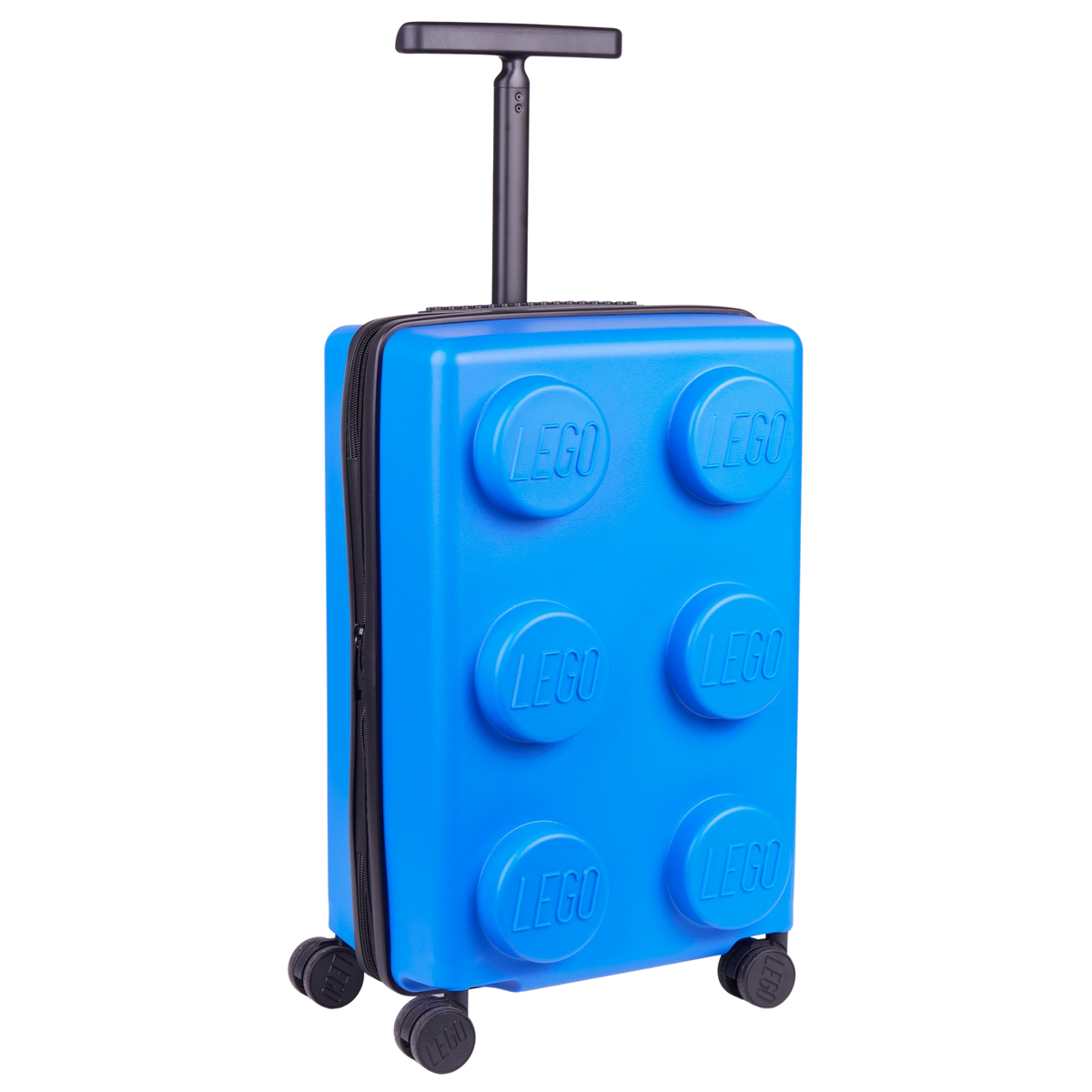LEGO Brick 2x3 Expandable Trolley Suitcase - Bright Blue