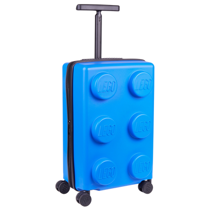 LEGO Brick 2x3 Expandable Trolley Suitcase - Bright Blue