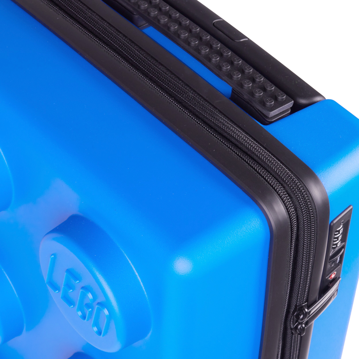 LEGO Brick 2x3 Expandable Trolley Suitcase - Bright Blue