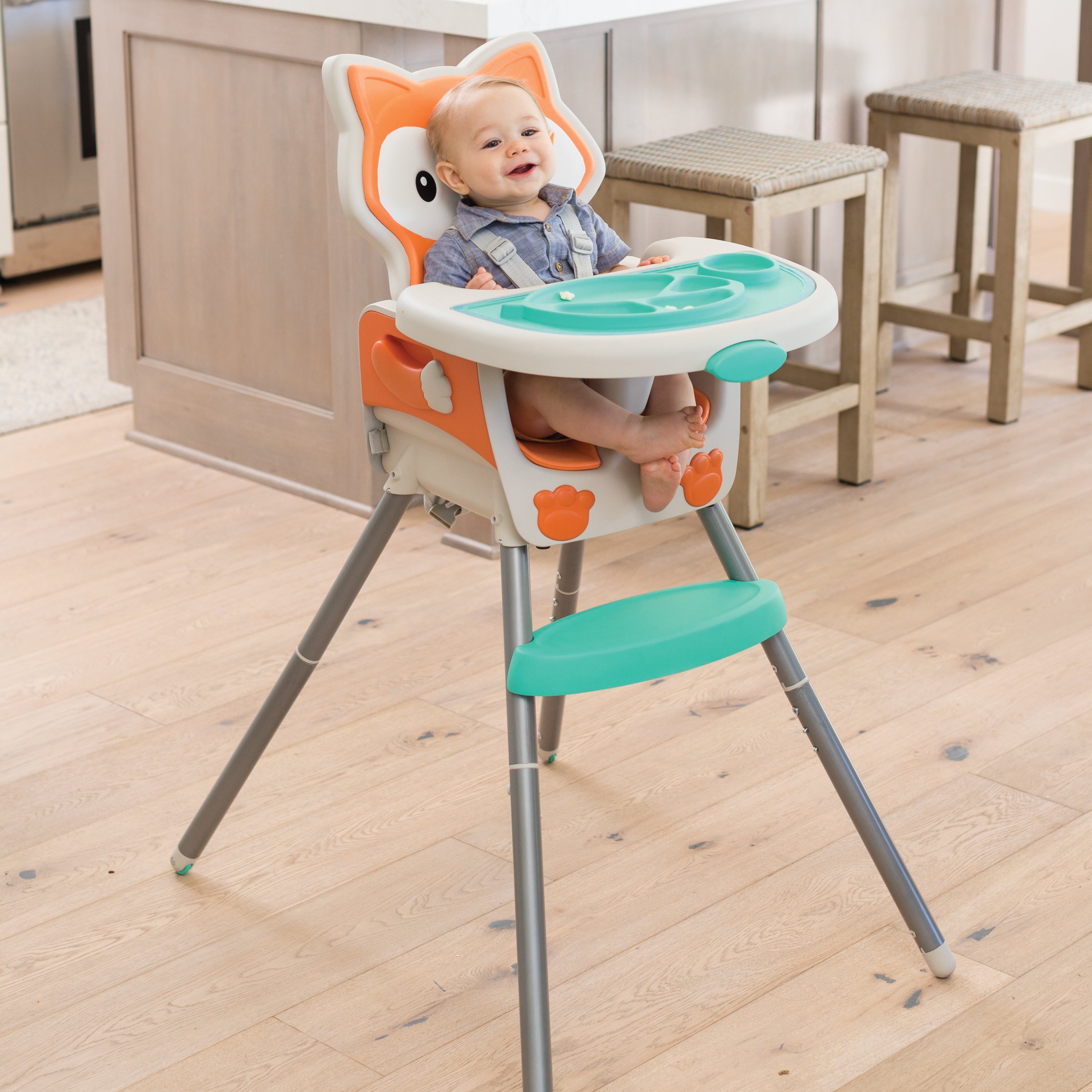 Infantino - Grow-With-Me 4-In-1 Convertible Hight Chair - Fox