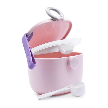 Melii Portable Baby Formula & Snack Dispenser With Scoop 6 Pack (Pink)