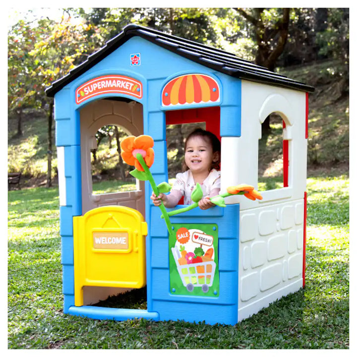 Grow'n Up 4-in-1 Theme Playhouse Interactive Backyard Playset