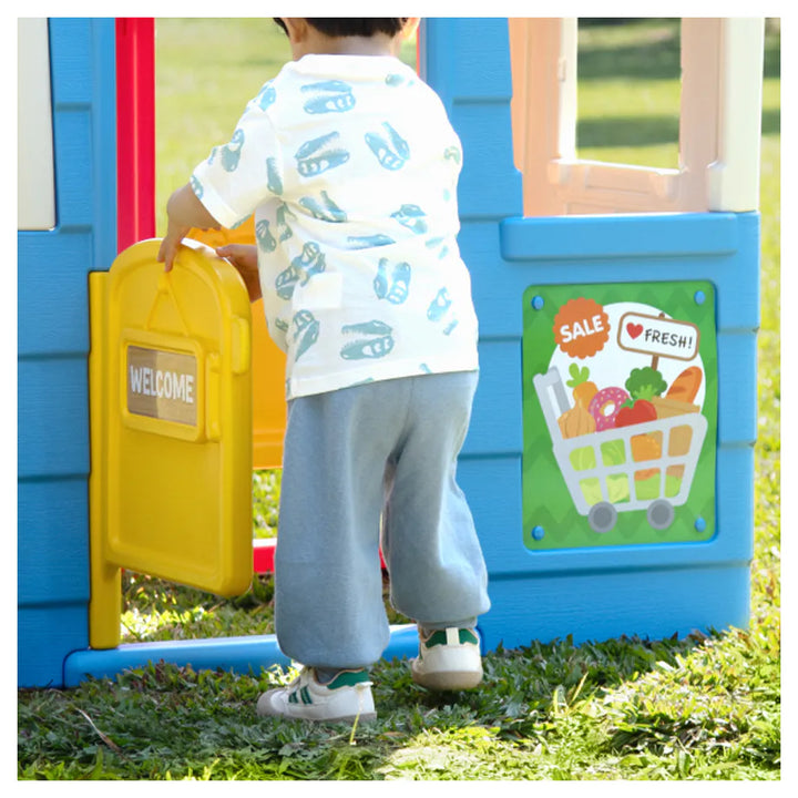 Grow'n Up 4-in-1 Theme Playhouse Interactive Backyard Playset