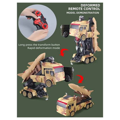 Funny Box Fb 2.4G 1:16 Light Spray Military Camouflage Transformer Car