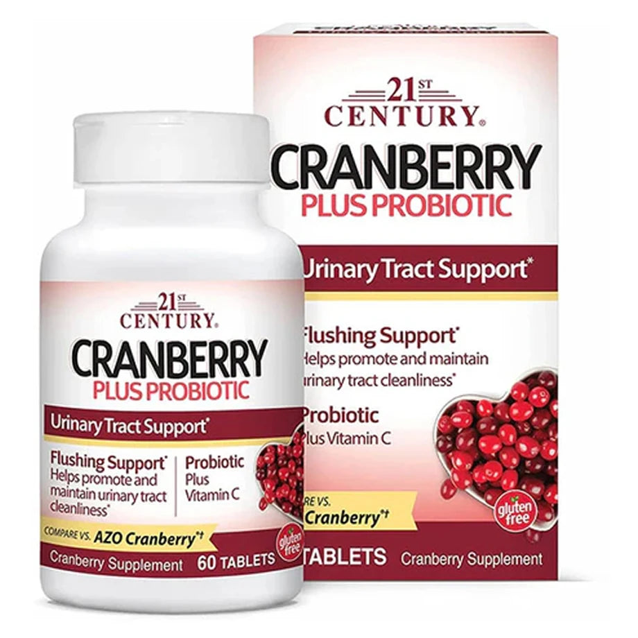 21st Century Cranberry Plus Probiotic Tablets 60's