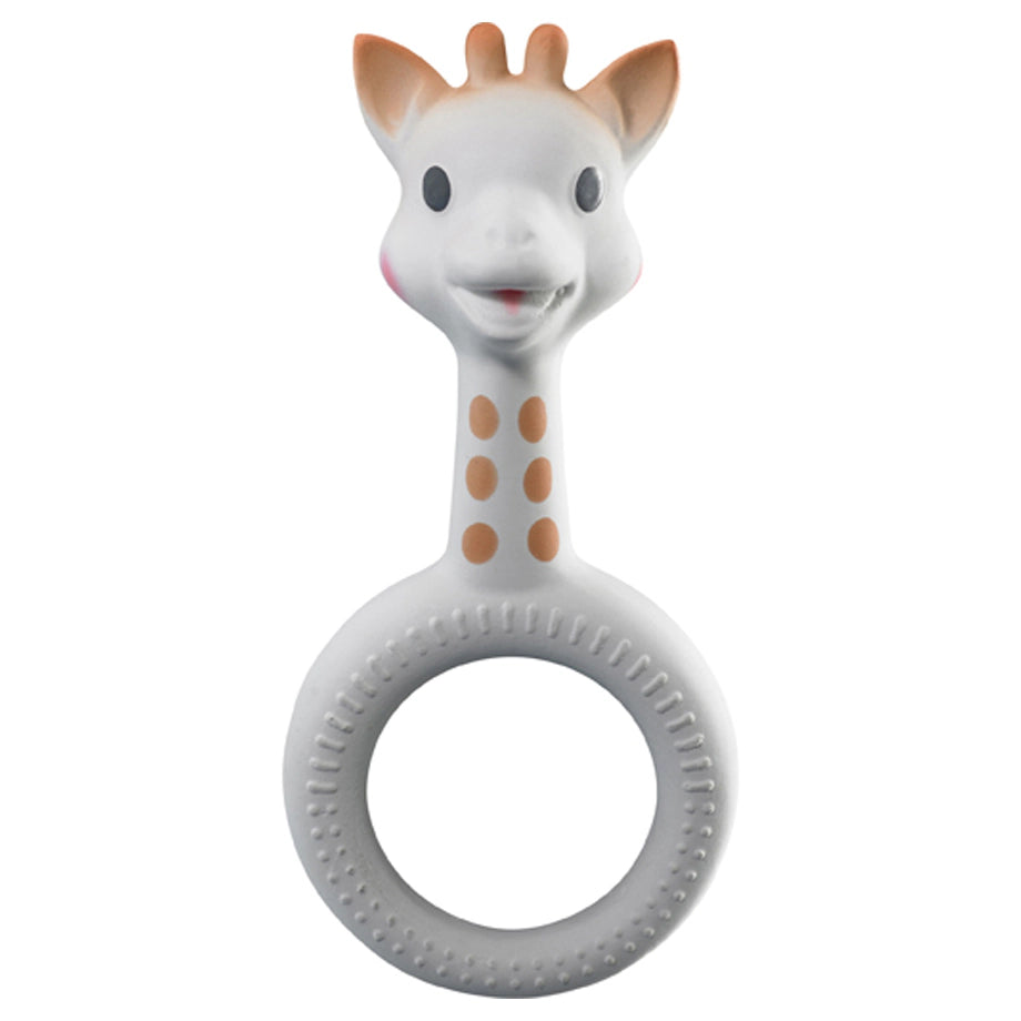 Sophie La Girafe Ring Teether 'Pure Natural Rubber Gift Box (Brown & White)