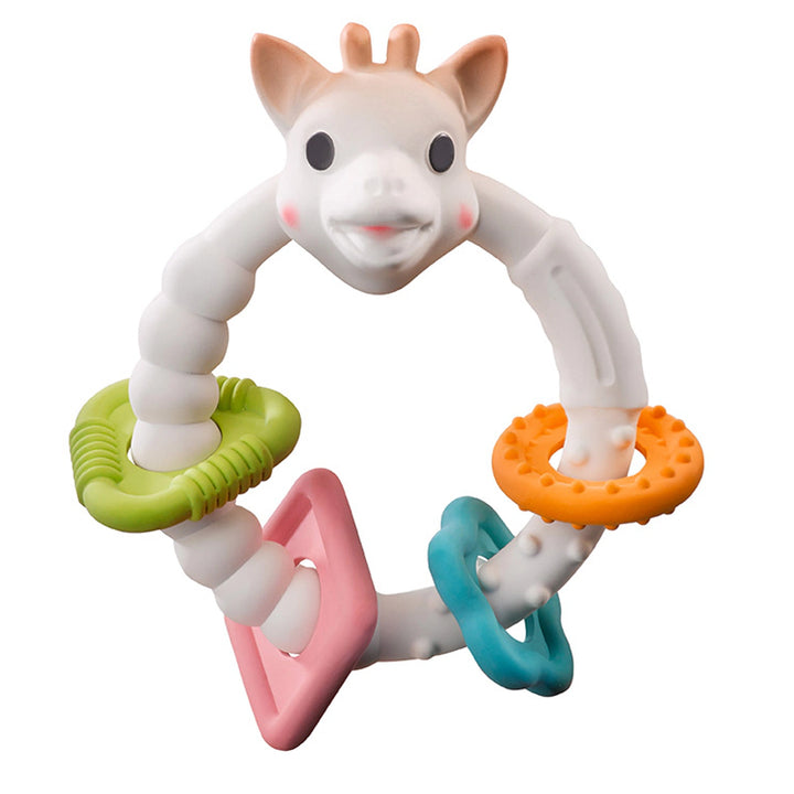 Sophie La Girafe So'Pure Teething Colo'Rings (Brown White)