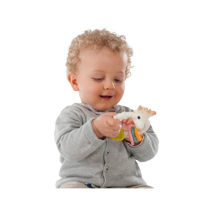 Sophie La Girafe So'Pure Teething Colo'Rings (Brown White)