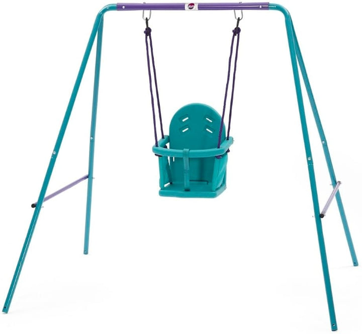 Plum 2-In-1 Metal Swing Set