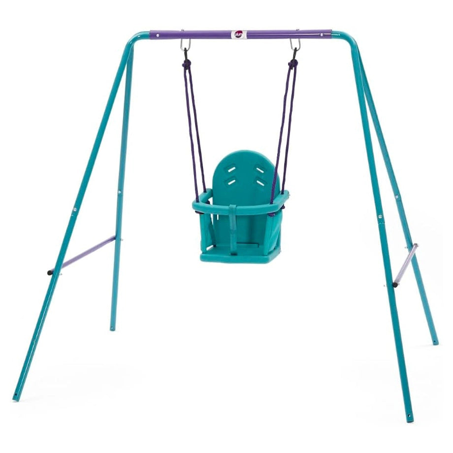 Plum 2-In-1 Metal Swing Set