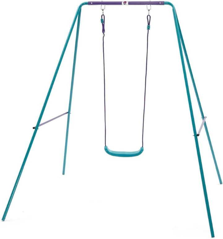 Plum 2-In-1 Metal Swing Set