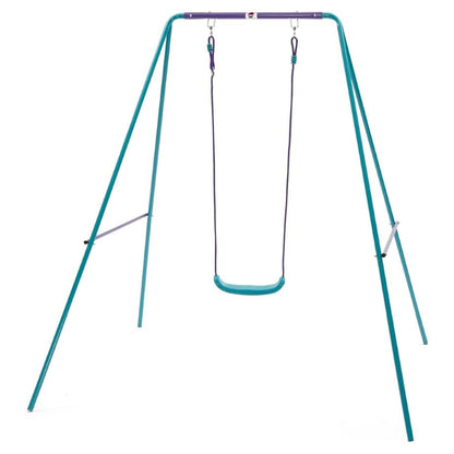 Plum 2-In-1 Metal Swing Set