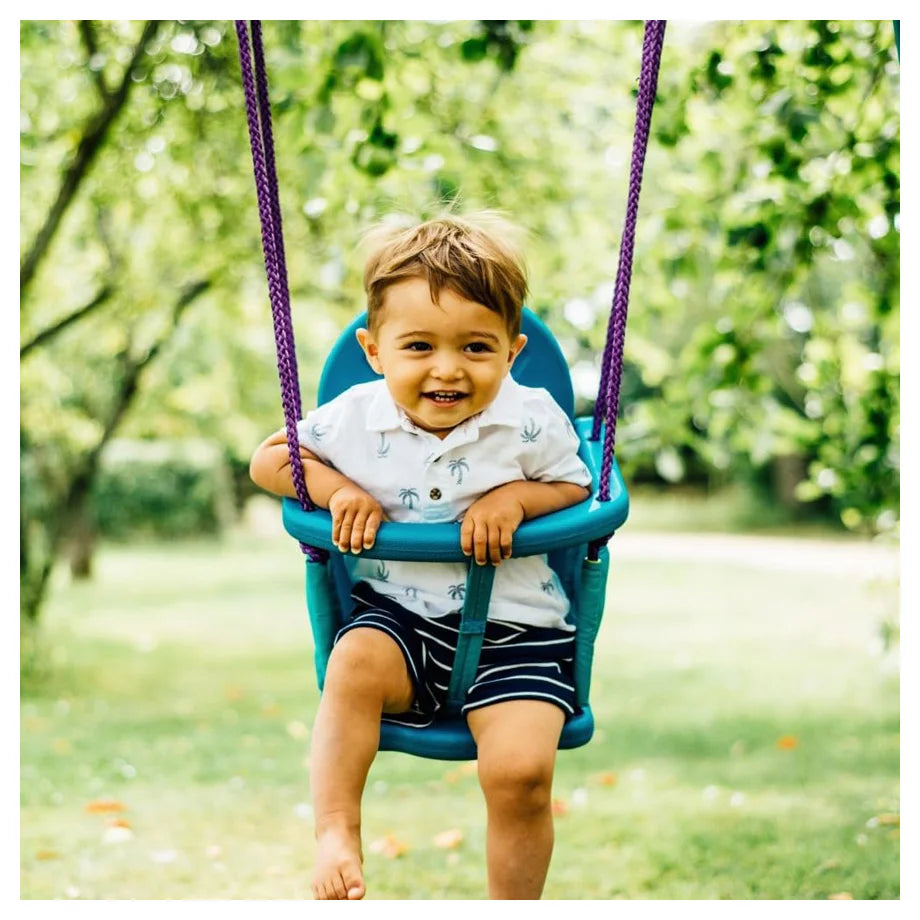 Plum 2-In-1 Metal Swing Set