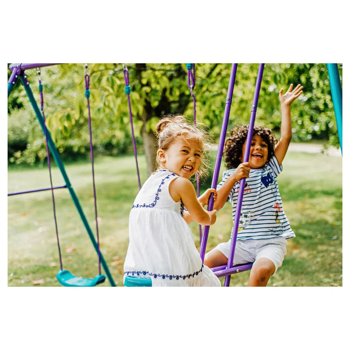 Plum Jupiter Double Swing & Glider Set (Purple/Teal)